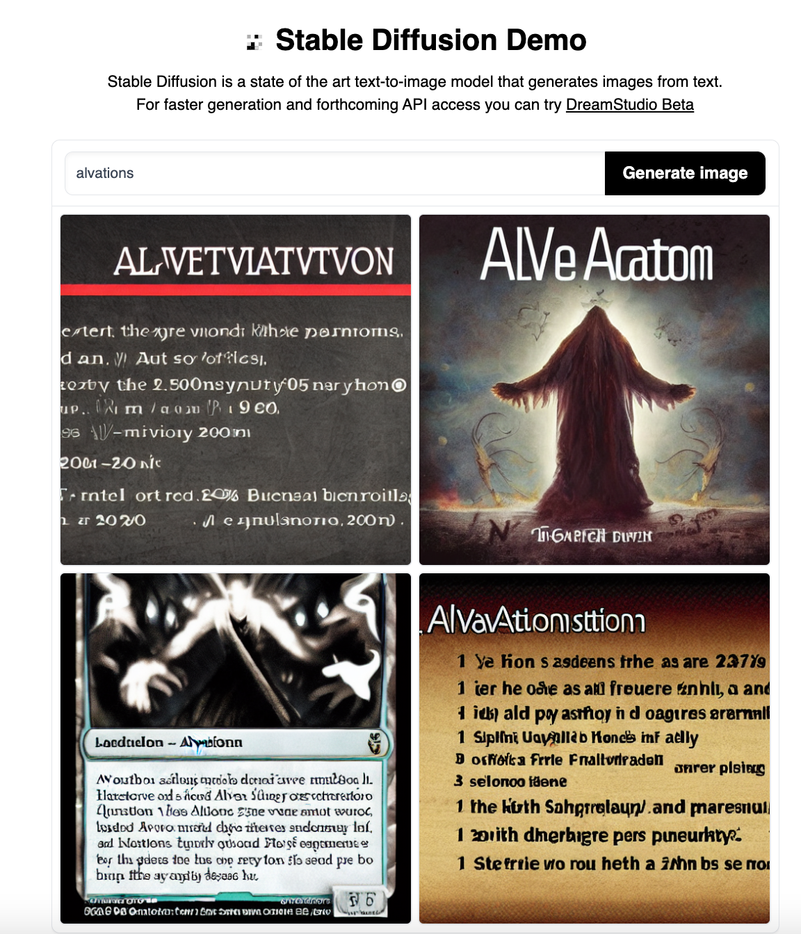 Thế à! (Interesting!) A magic card?! - Images generated with "alvations" as prompt
