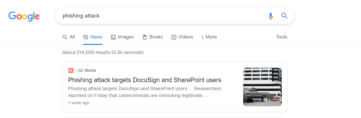 Google News Search (Fig. 6)