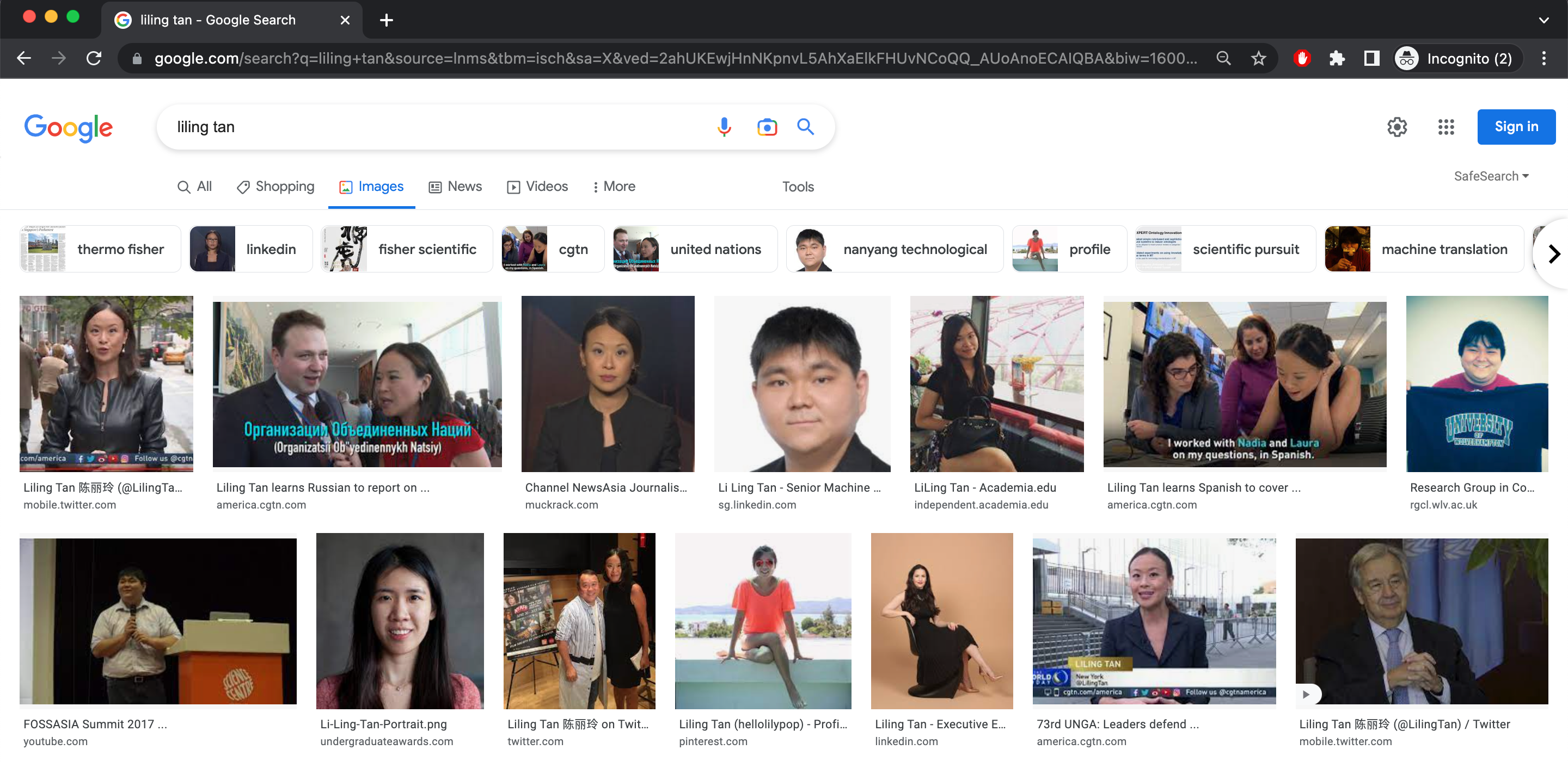 Google Search image results for "liling tan"