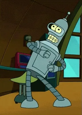 bender dancing to a successful answer
