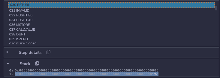 Deployed AlteredContractA - Length Of Runtime ByteCode