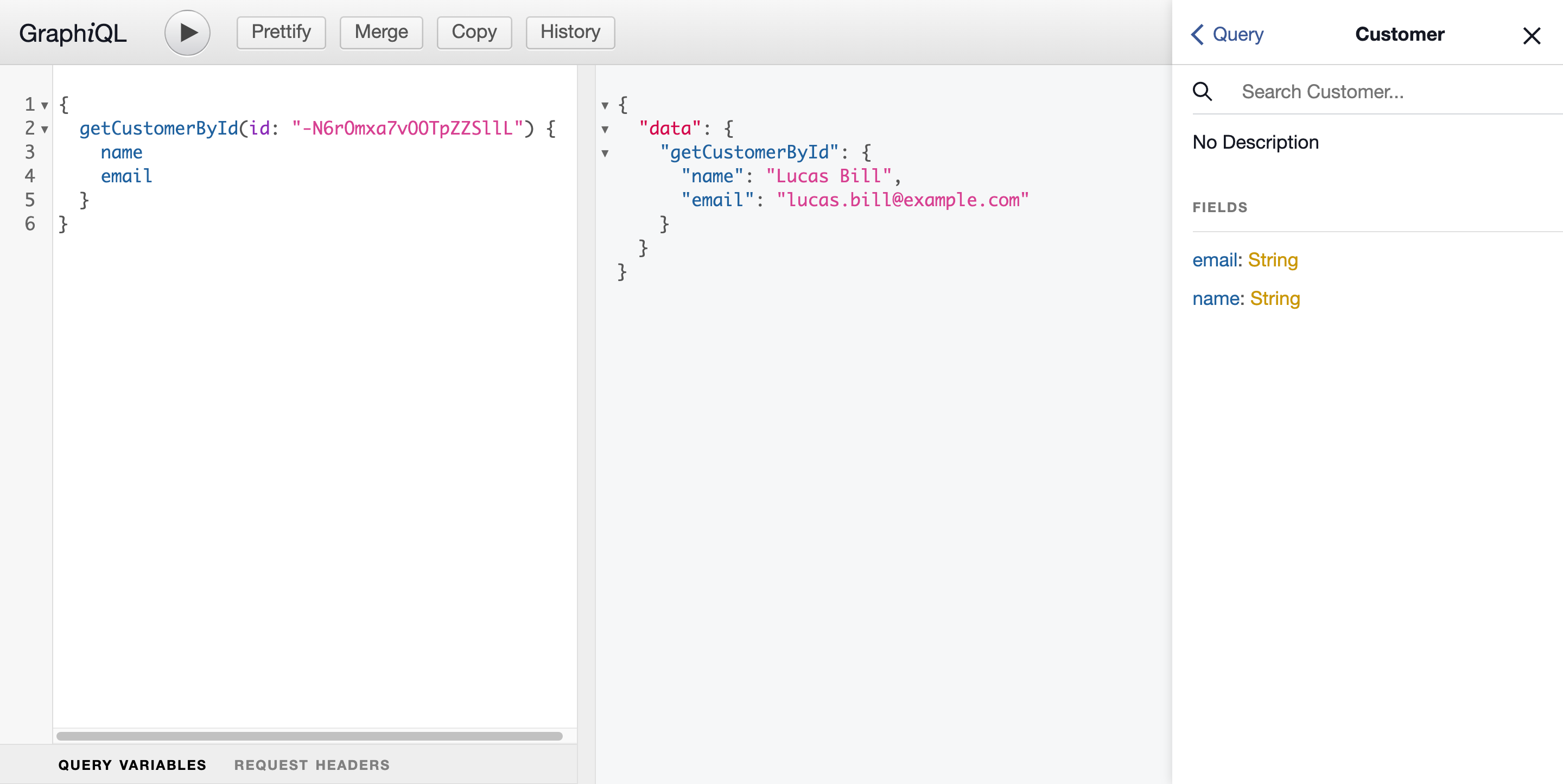 GraphiQL IDE for Converted Firebase REST API