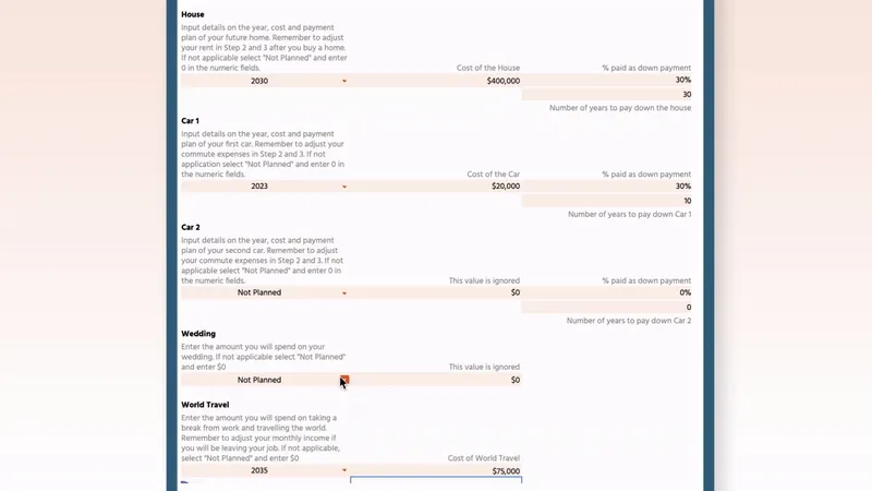 We slashed a few of our future plans to optimize for an earlier retirement