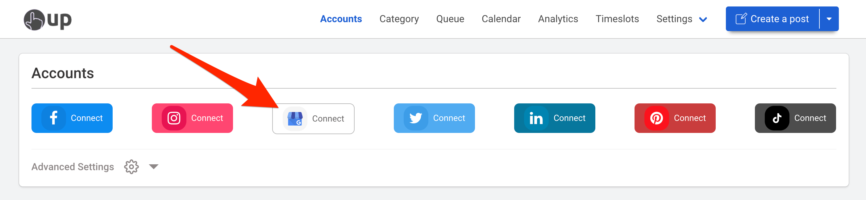 You can connect as many GMB locations as you want, and post to all of them at the same tim