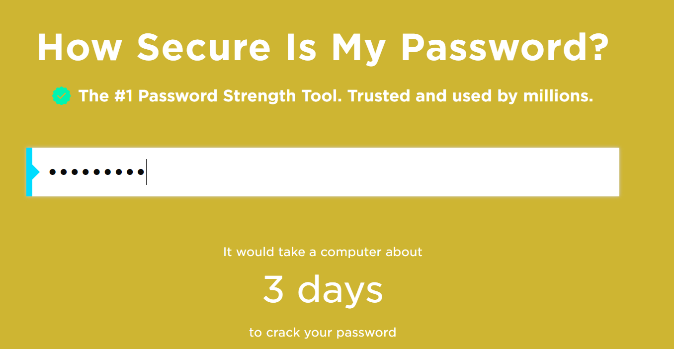 Security.org Password Checker (Fig. 2).