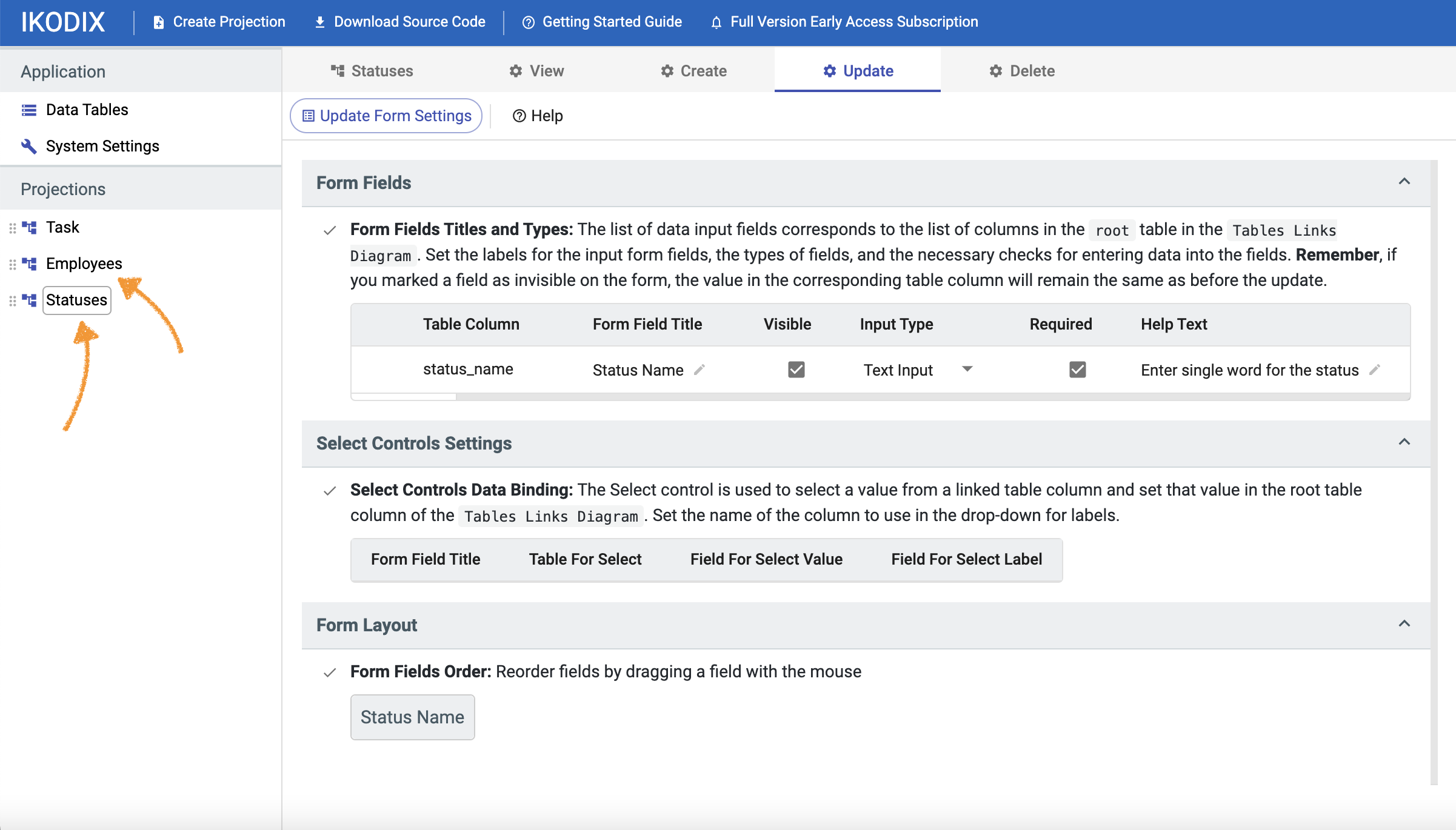 Additional projections
