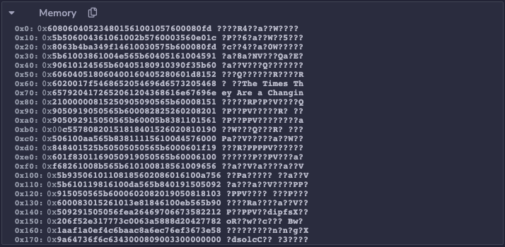 Deployed AlteredContractA - Runtime ByteCode