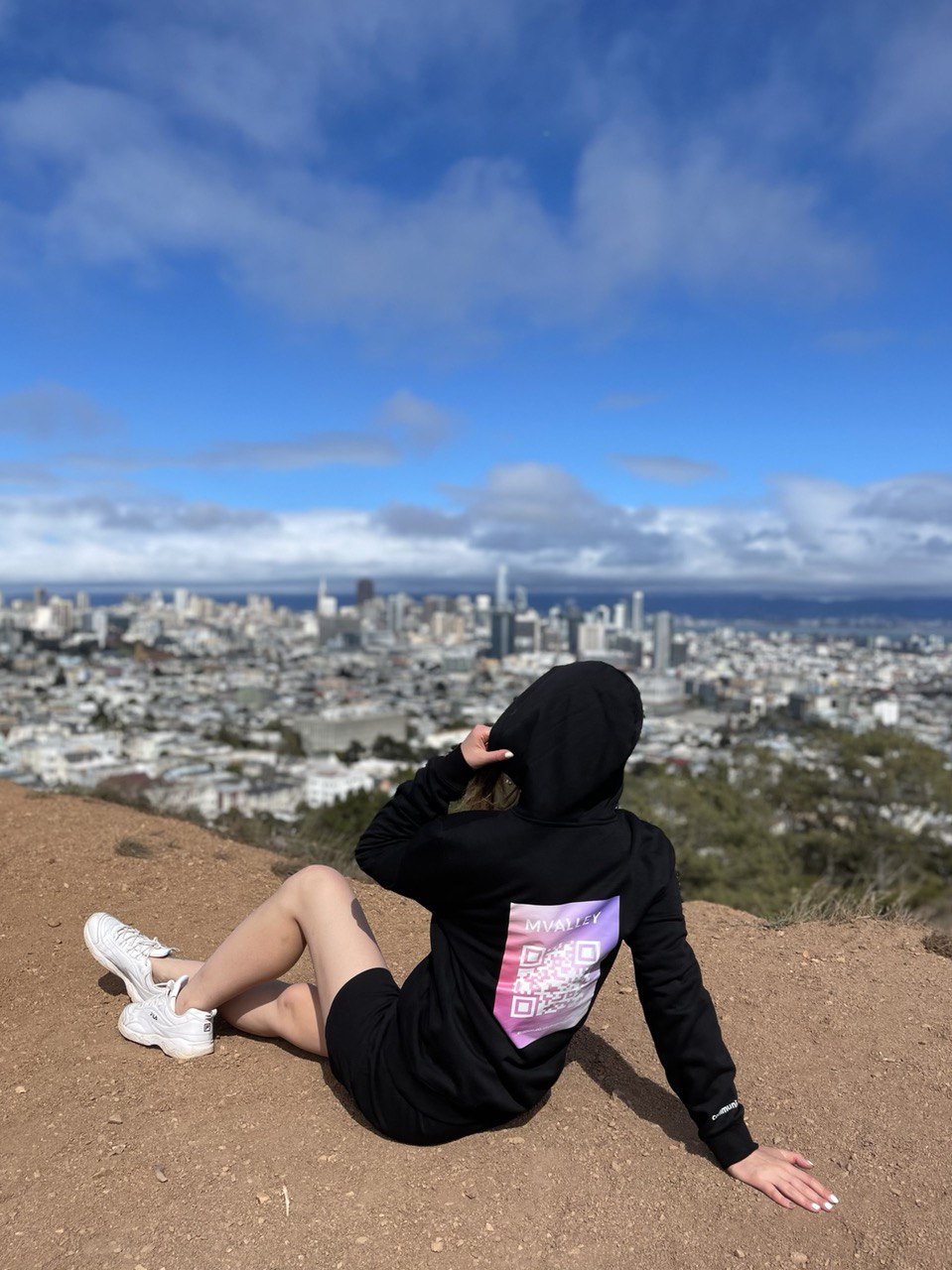 MValley Hoodie with QR-code, San Francisco, 2020