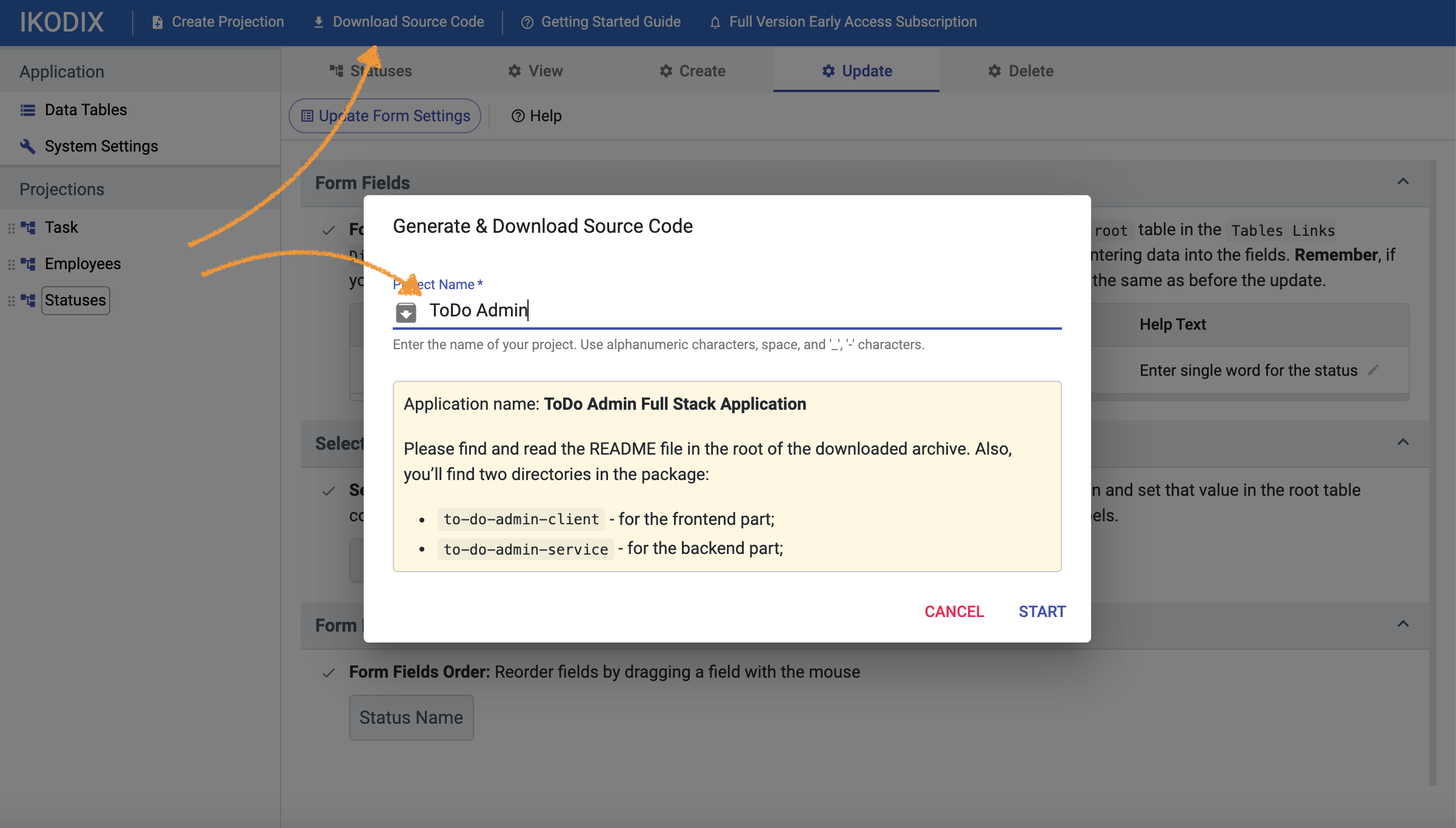 Prepare to generation...