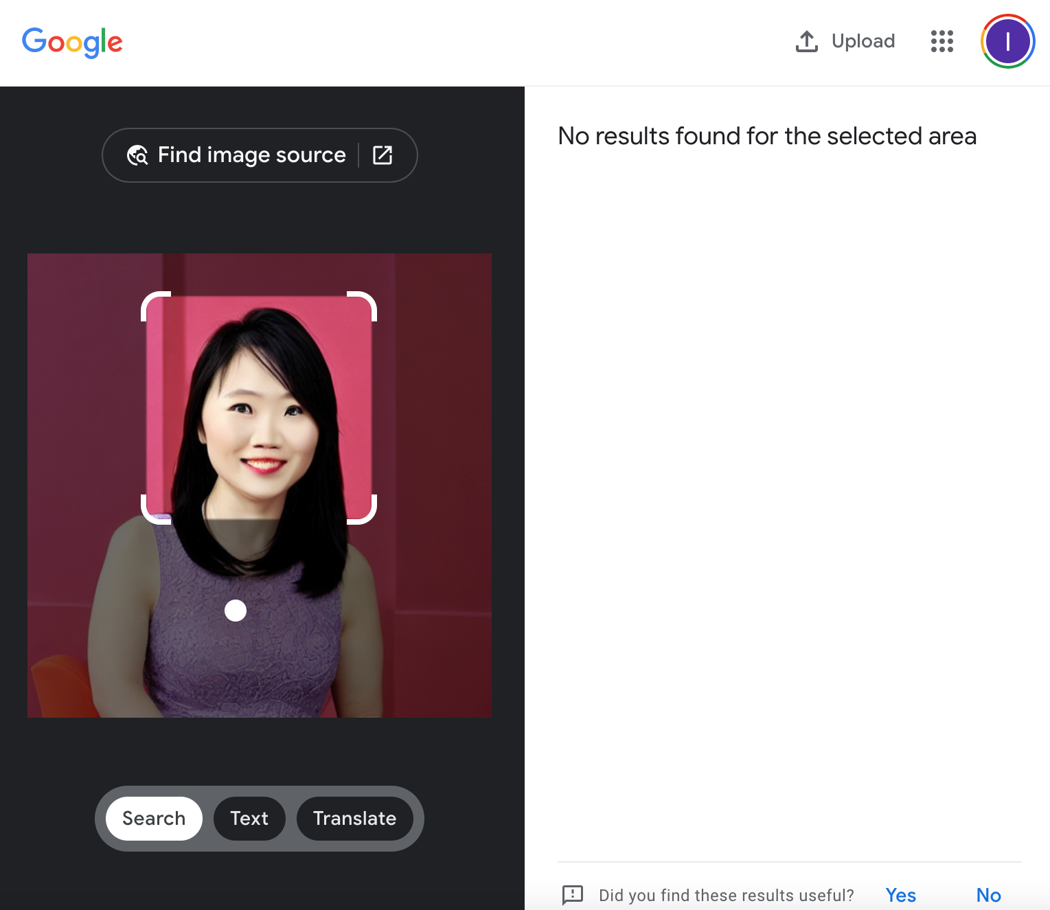 Search by Image - Result 1 (face only)