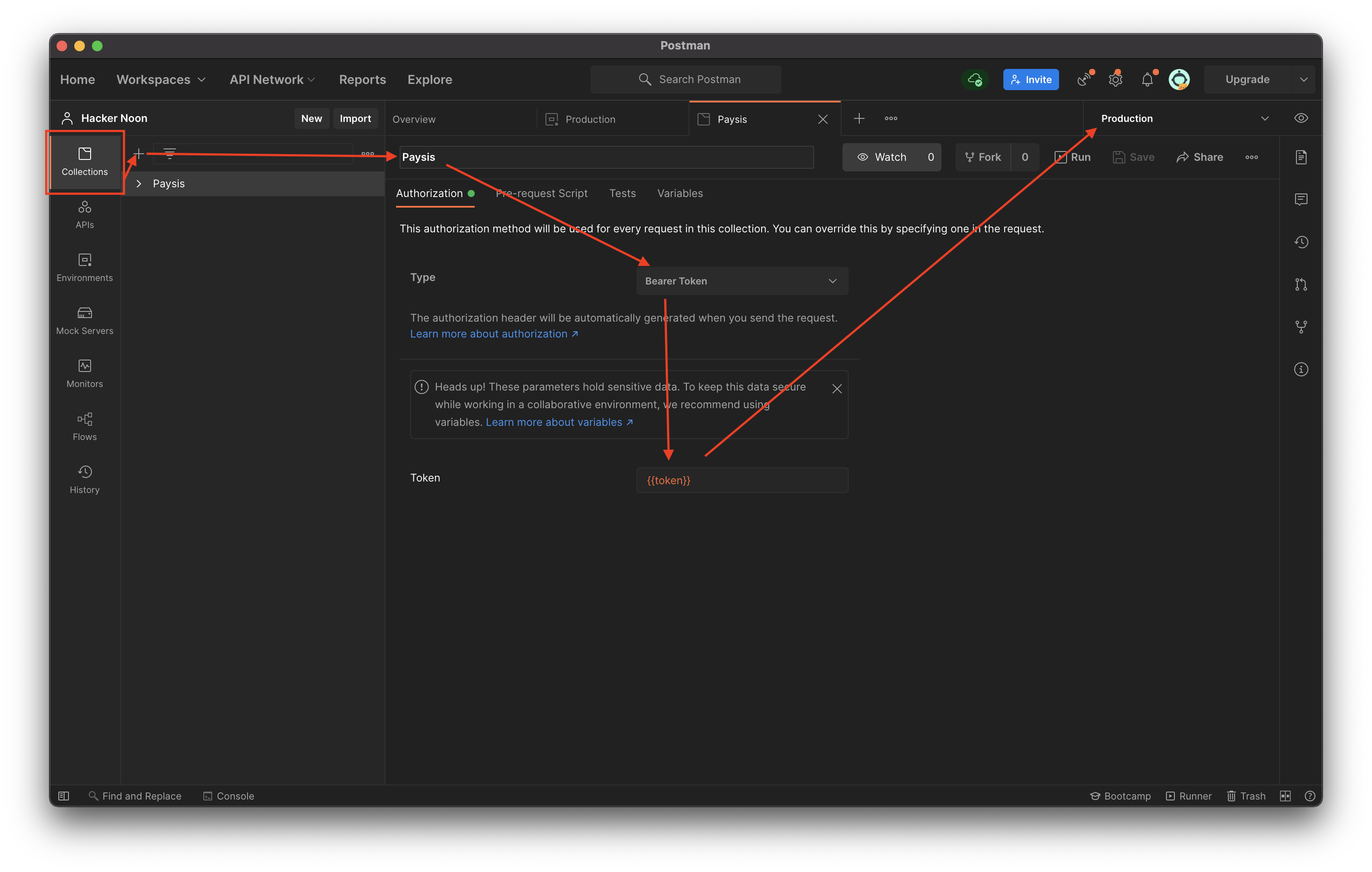 Collection creation in Postman