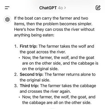 ChatGPT 4.o kills the Goat.
