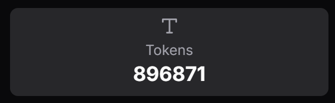 896,871 tokens!