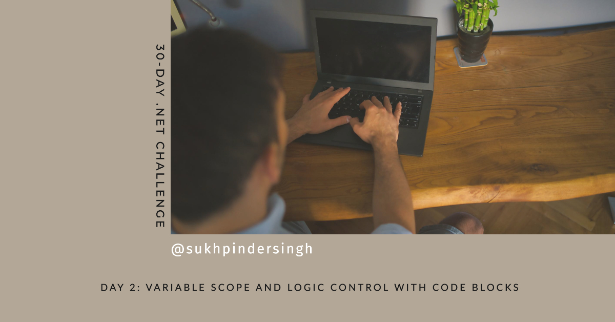 The 30-Day .NET Challenge Day 2: Variable Scope & Logic Control