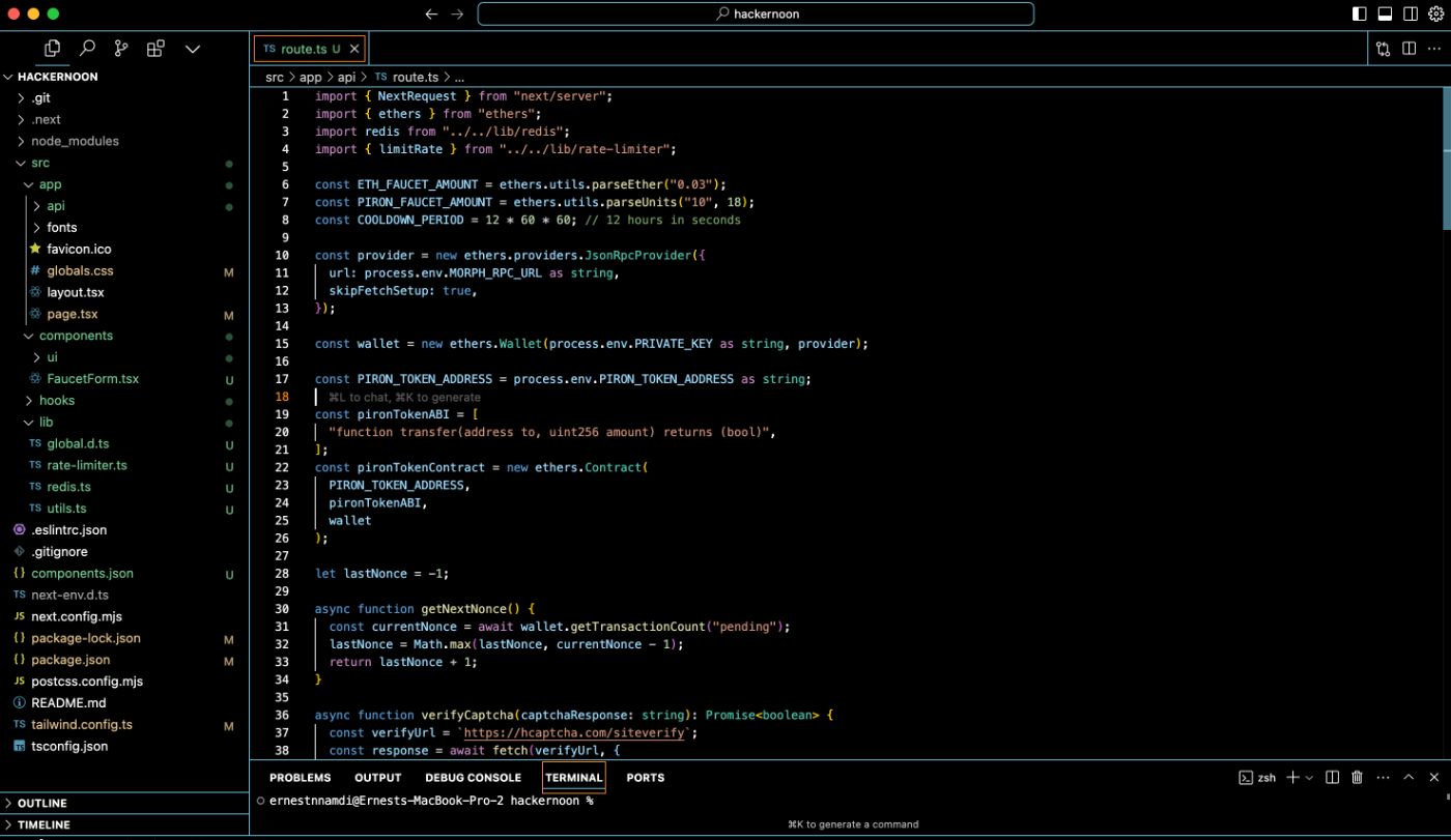 our api route fully setup