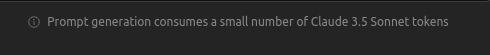 The Cost of a Prompt Generator