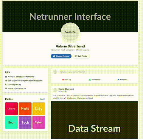 demo of resizing profile picture