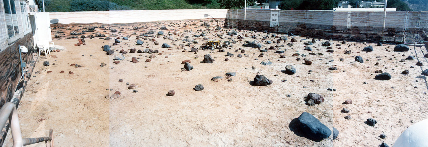 The test site where the surface of Mars was recreated