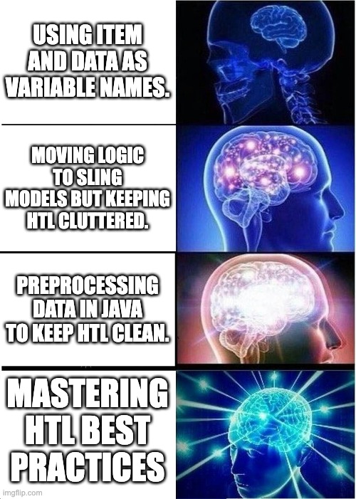 Stop Writing Messy AEM Code—HTL Is the Only Templating Language That Gets It Right