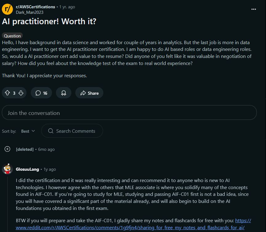 AWS Certified AI Practitioner Review