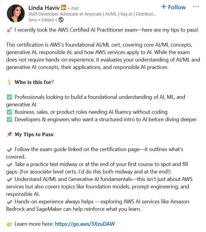 AWS Certified AI Practitioner Review