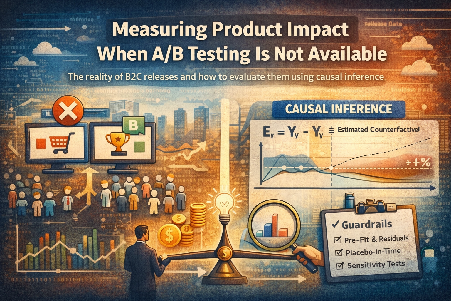 Measuring Product Impact When A/B Testing Is Not Available