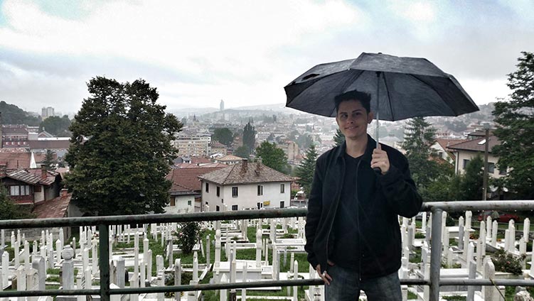 Me, in Sarajevo, Bosnia