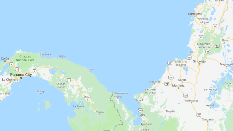 The San Blas islands are MISSING - Check for yourself here on Google Maps