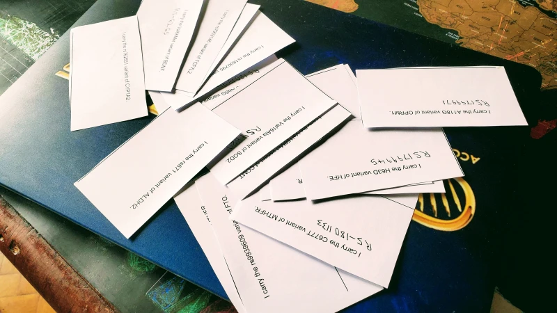 I printed out my muscle-testing statements, wary that reading them off a smartphone in my hand might interfere with the “spiritual technology”