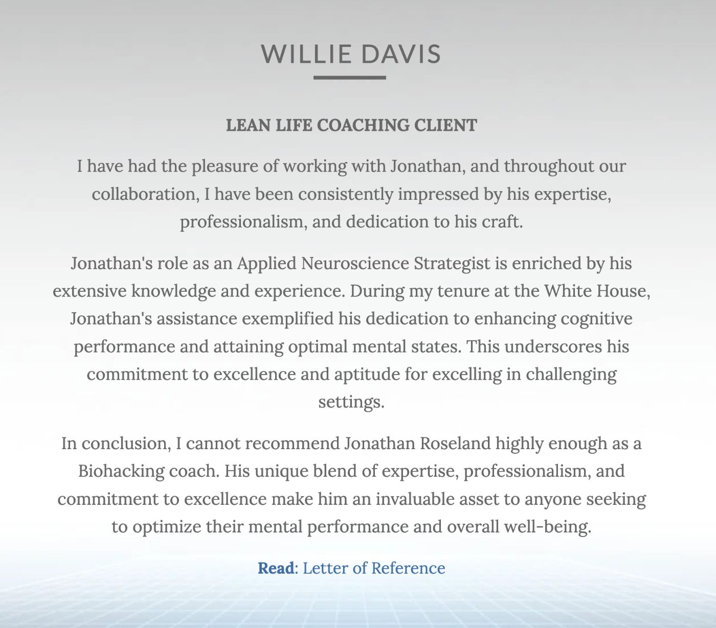 Yeah, the White House!