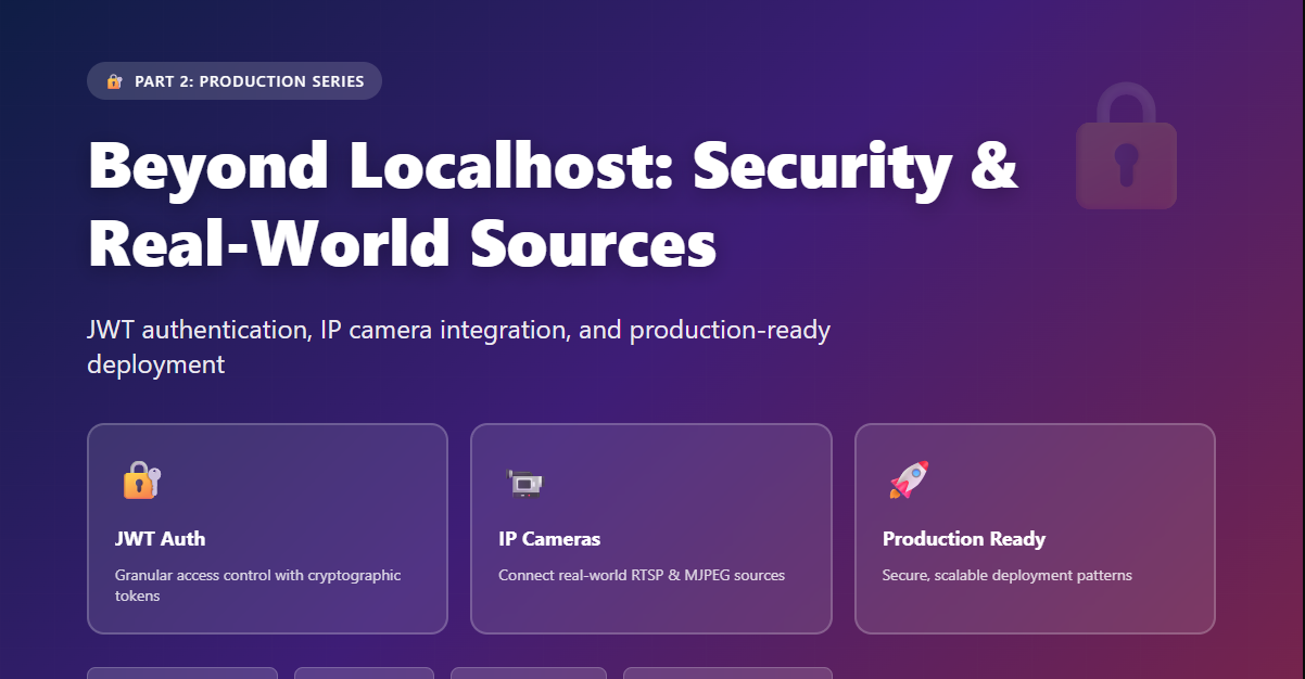 Beyond Localhost: Security, Authentication, and Real-World Sources