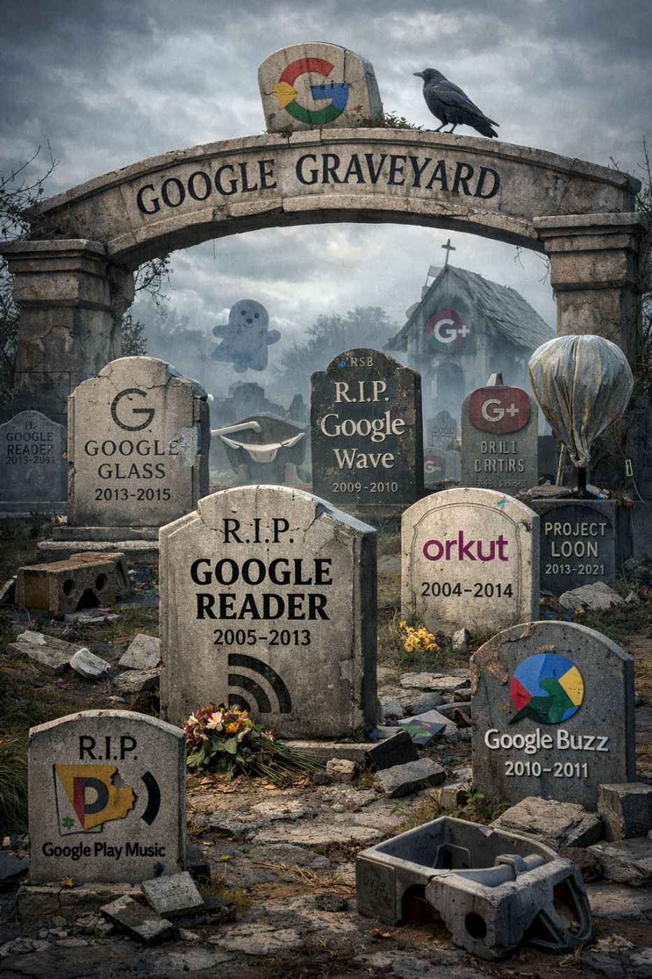 Google graveyard.