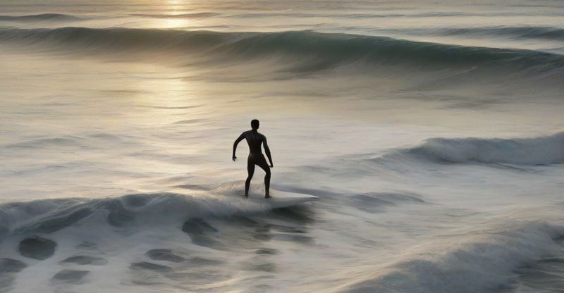 The lone surfer rides the wave on the vast ocean of static web pages