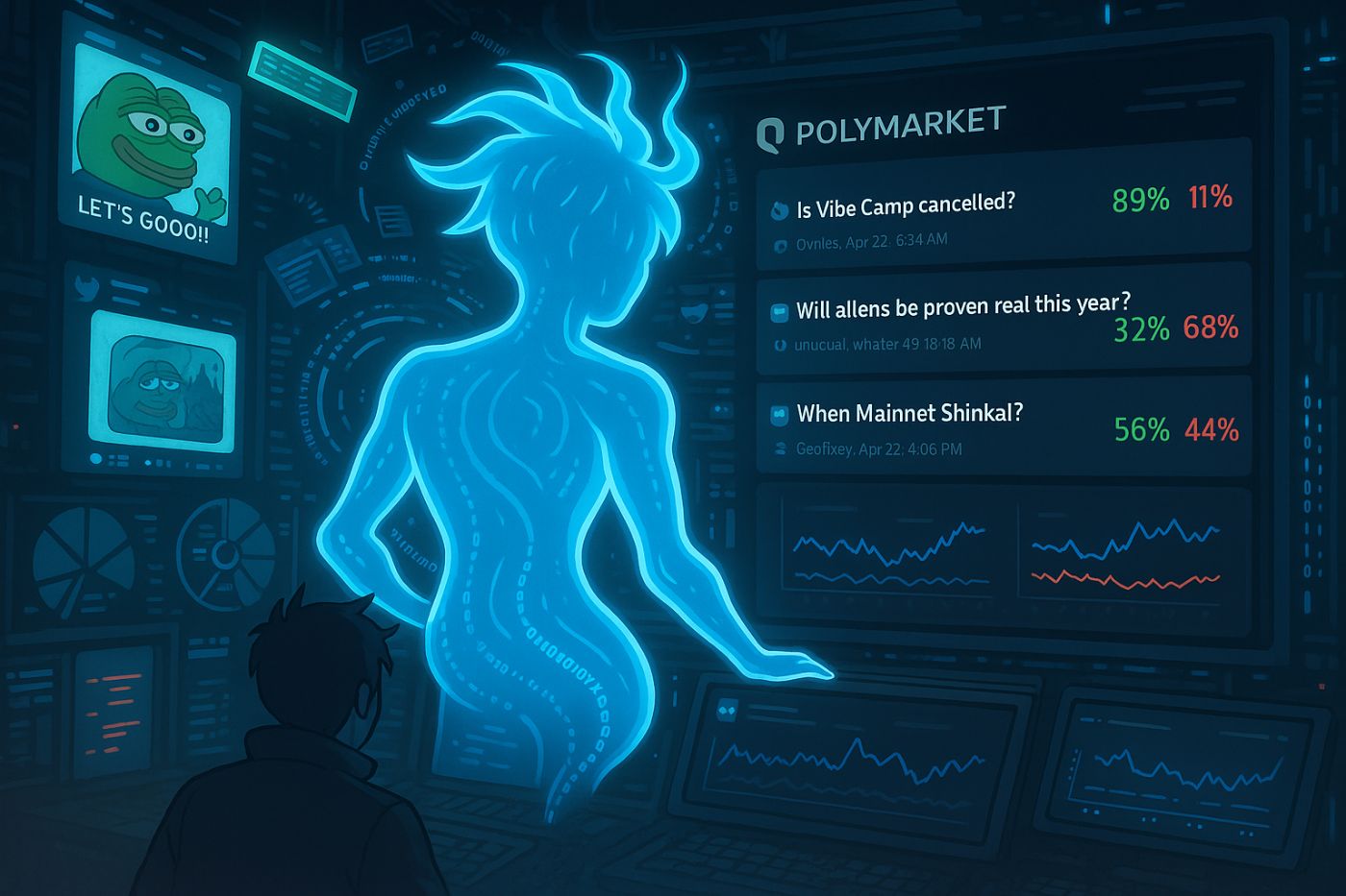 AI reads the social feed. Markets bet on the outcome. Together, they form a self-learning truth engine.
