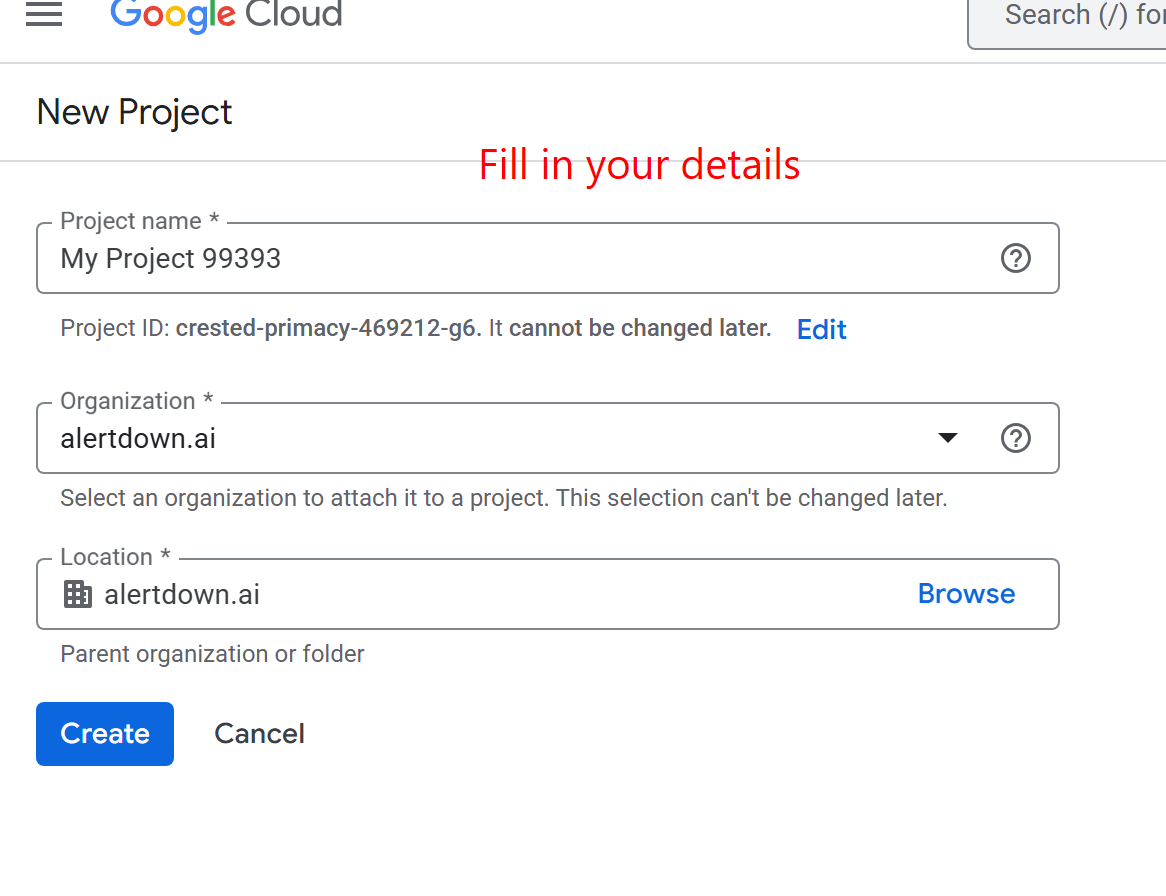 Fill in your details.