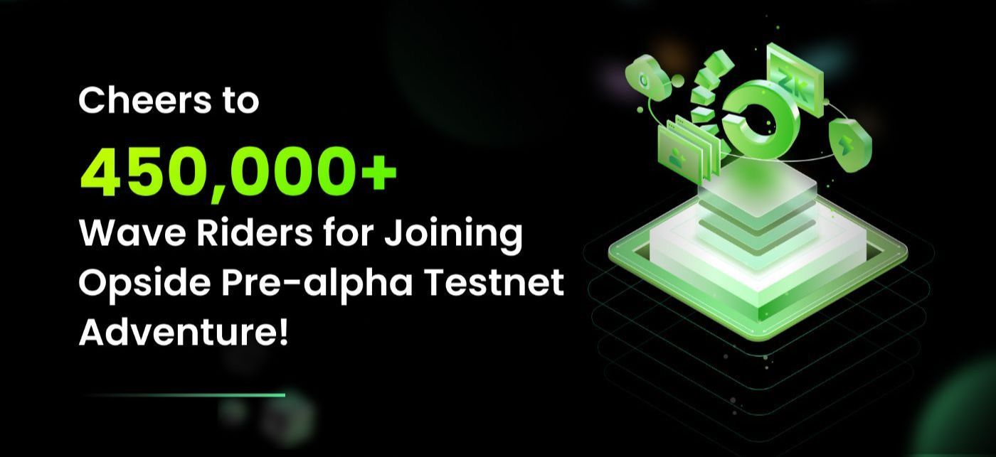 Opside Pre-alpha Testnet Recap: 88 Miners, 17K Validators, 450K Users, 13.6M TX, Together We Made It