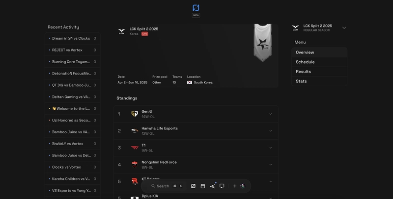 One Developer. One Mission. A Better Home for LoL Esports