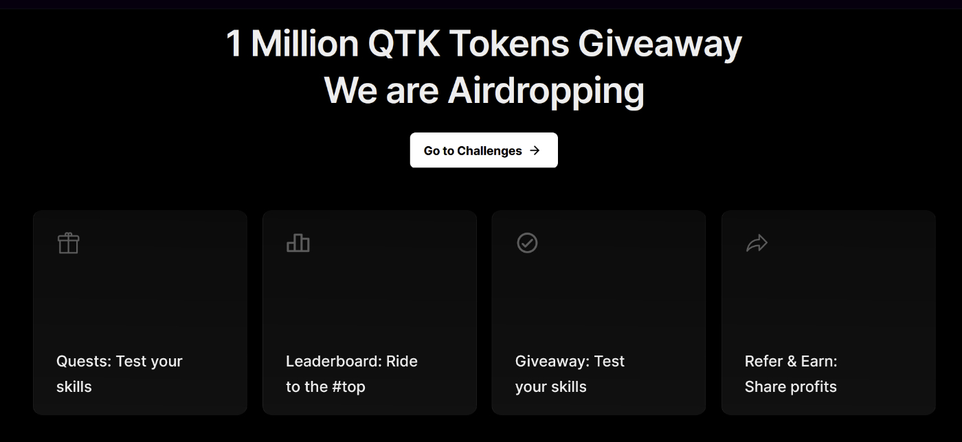 QTK Launches $1 Million Airdrop: Claim Your Share Now