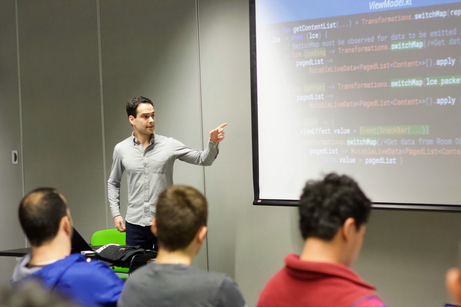 Photo credit: Ruhanna Rahman, Android Medellín talk on Unidirectional Flow pattern