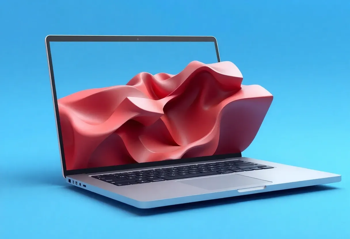 3d modeling on a laptop