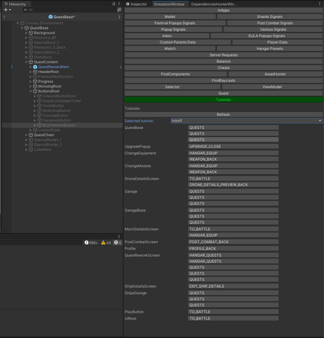 Tutorial marker search tool