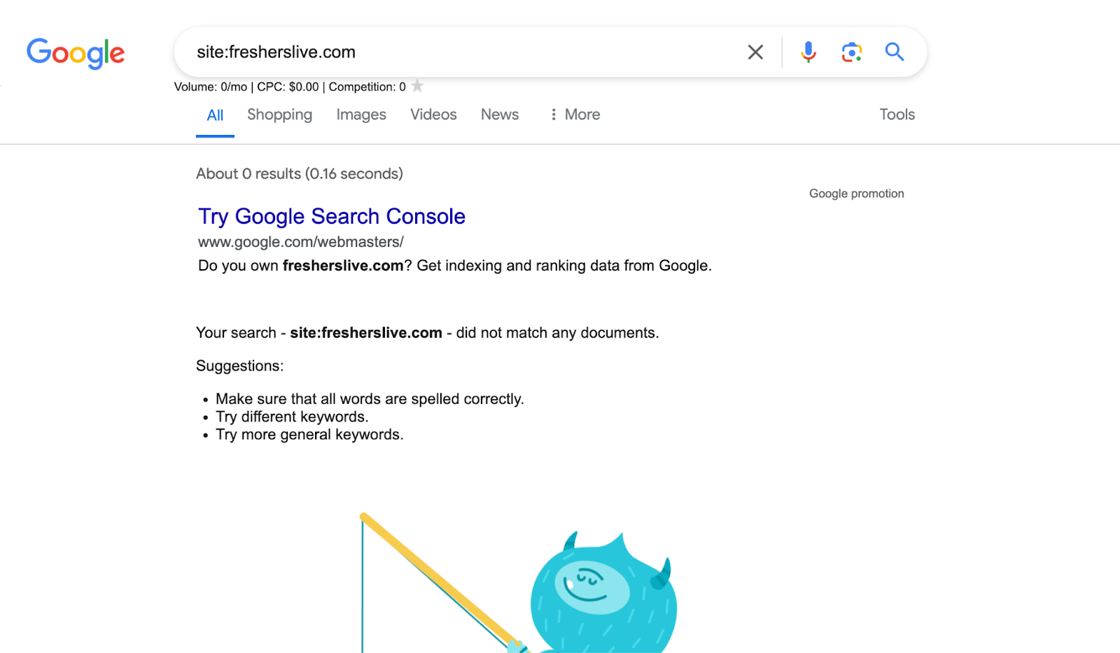 Fresherslive.com is completely deindexed from Google