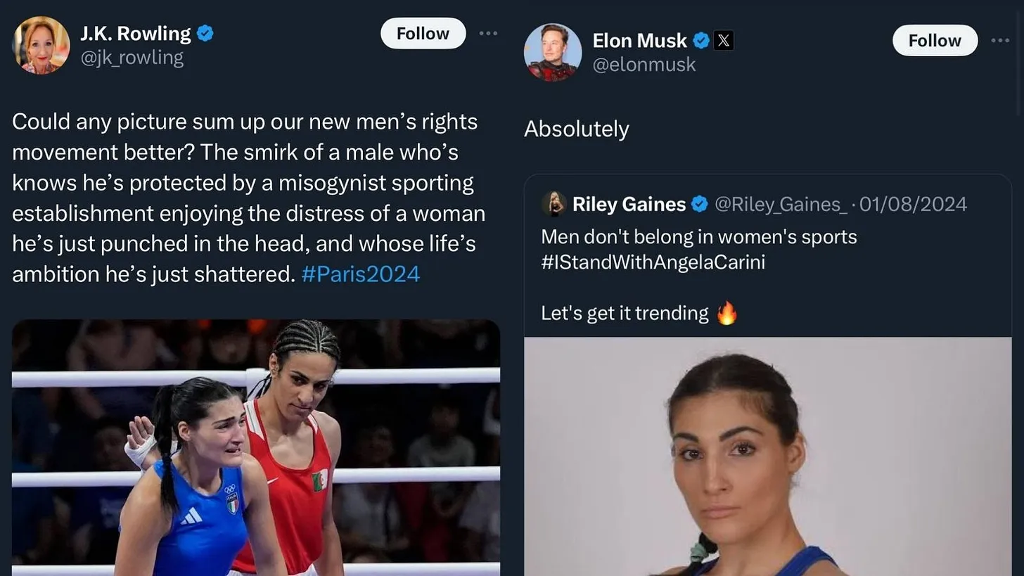 Gold Medallist Imane Khelif Slaps Elon Musk & J.K. Rowling With Lawsuit -  Hype Malaysia