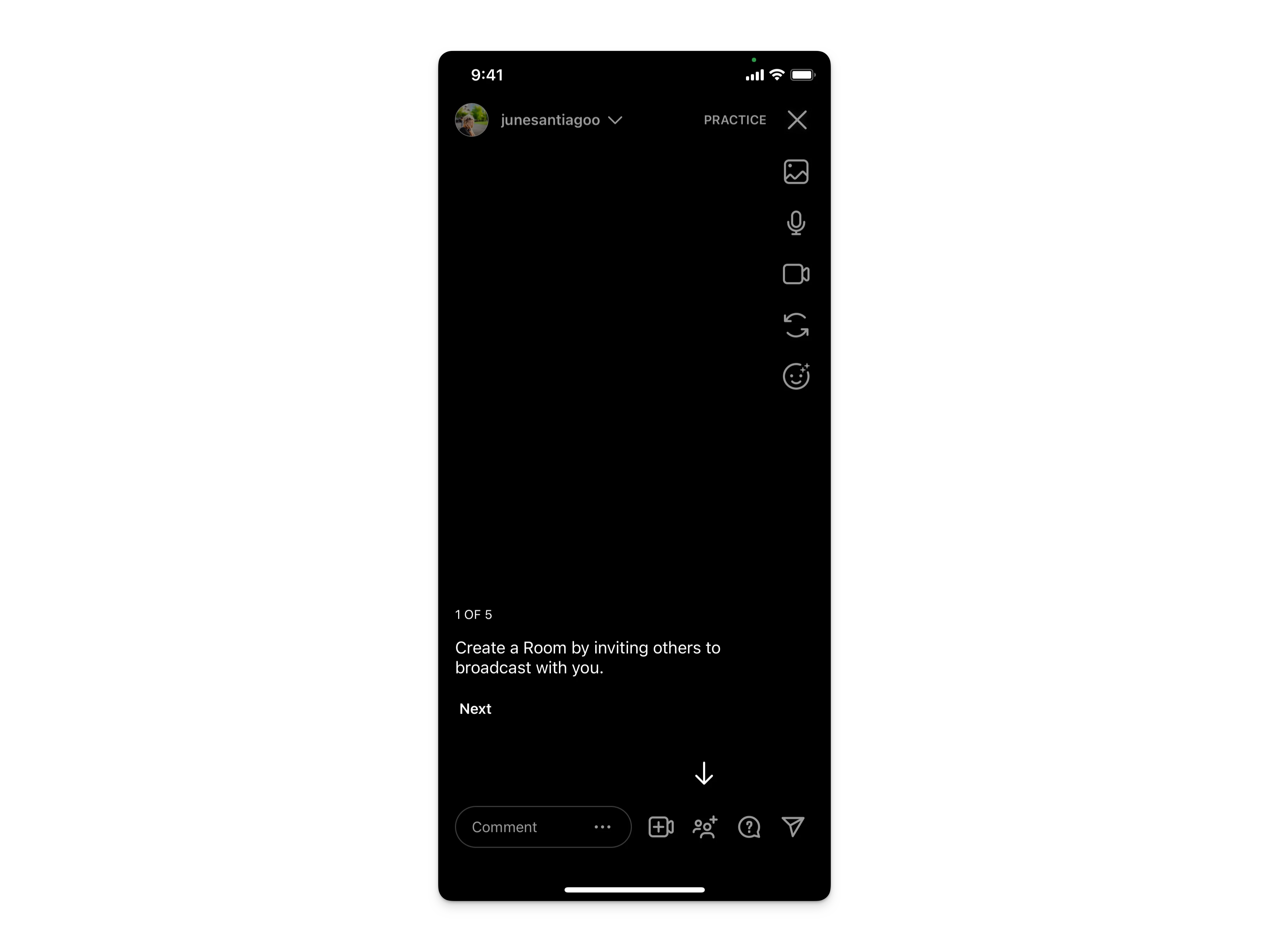 Instagram, Source: https://mobbin.com/