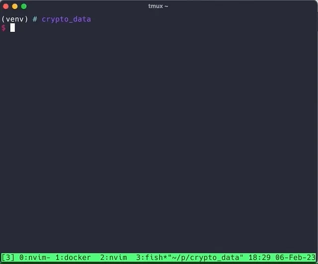 Creating the plot_btc.py file. GIF by Author.