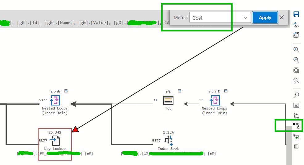 "Highlight Expensive operator" feature in Azure Data Studio.