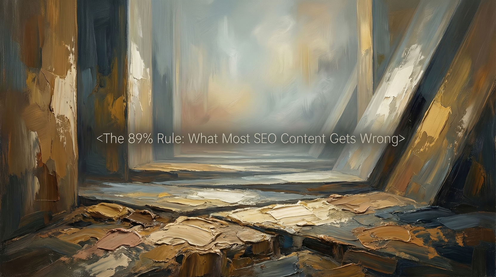 The 89% Rule: What Most SEO Content Gets Wrong