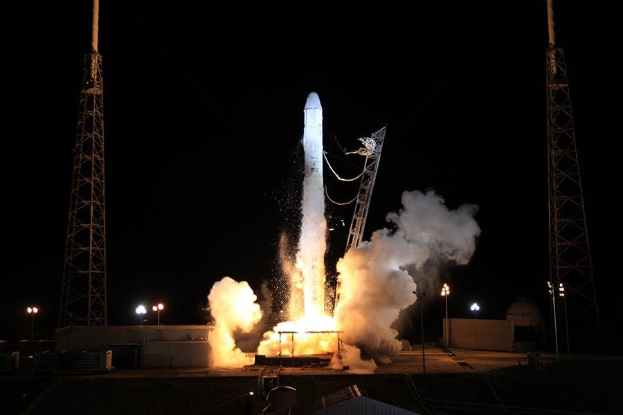 Shuttle takeoff is a prominent result of integration.