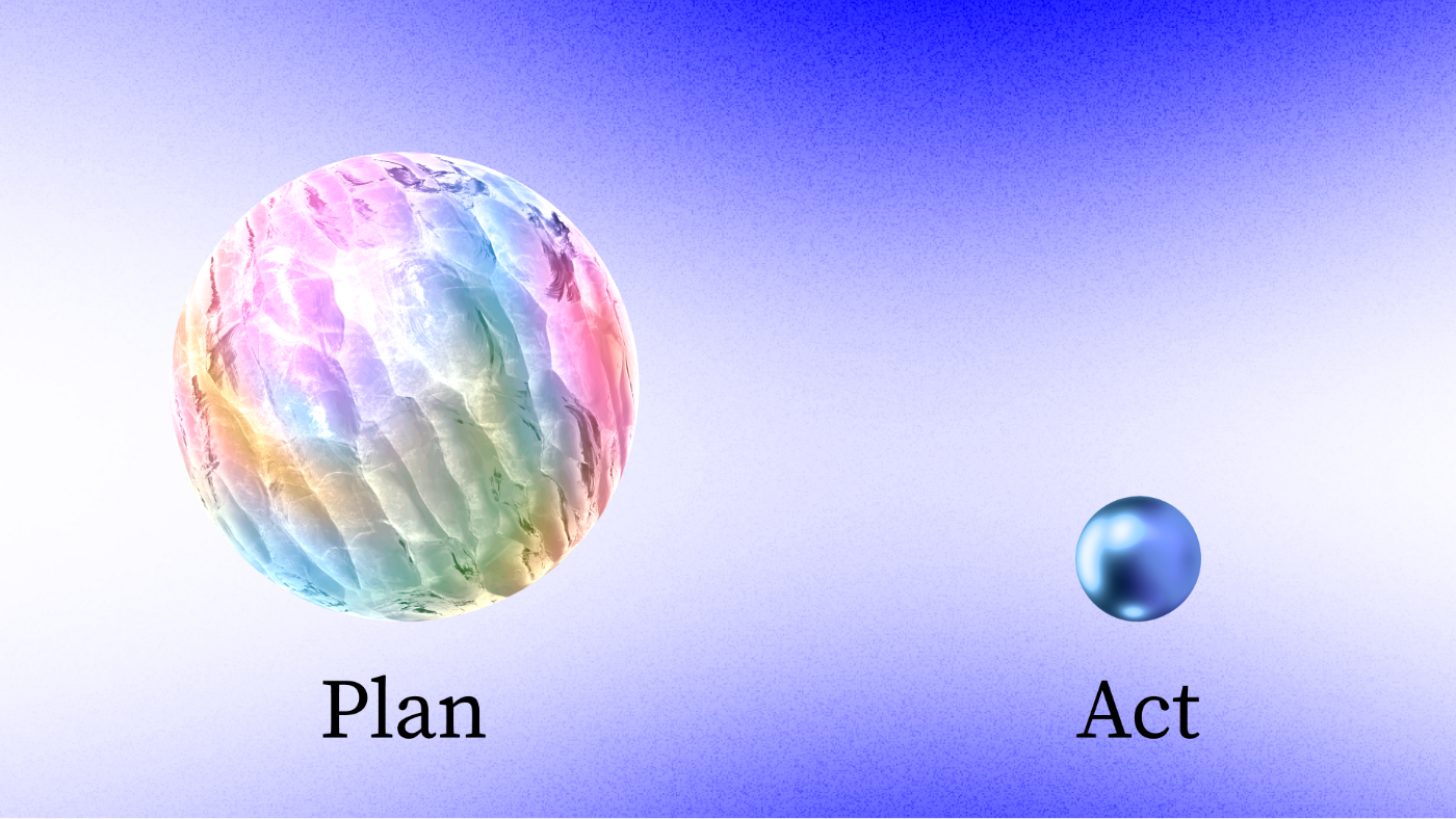 90% of your work with AI-agent should be "Plan"