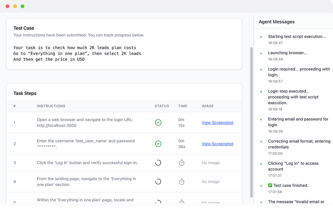 OpenAi's Testing Agent
